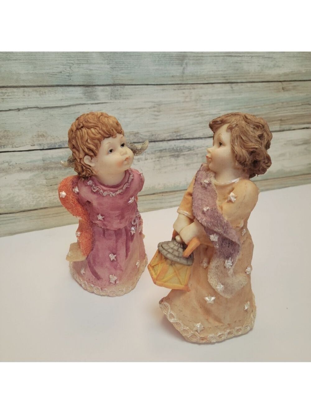 Vintage Kissing Angel Cherub Figurines